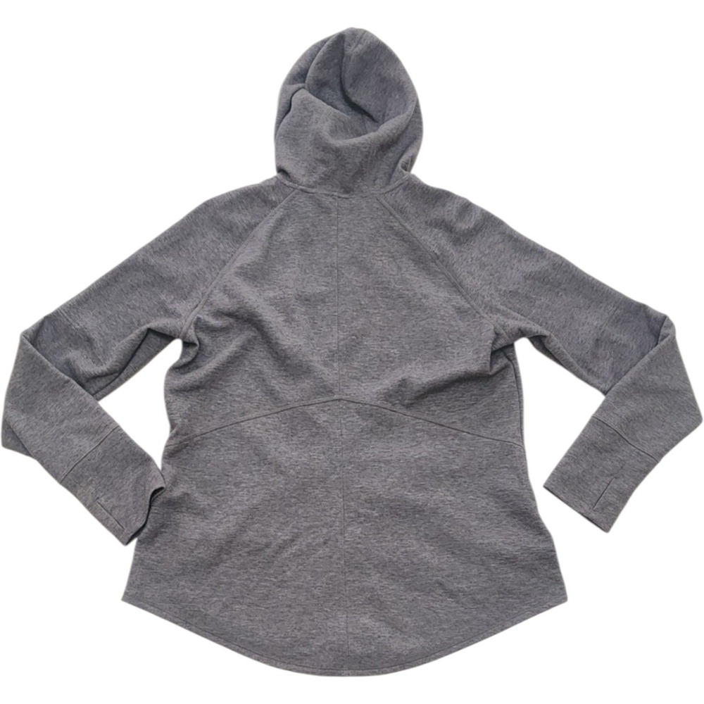 The North Face Womens Grey Heathered Full Zip Hoodie Sweatshirt XL Thumbholes - Picture 6 of 8
